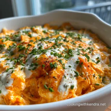 Buffalo Chicken Dip Recipe with Cream: Oven-Only Creamy Recipe Card