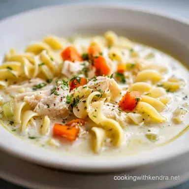 Creamy Chicken Noodle Soup in 40 Minutes Recipe Card