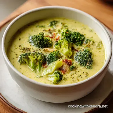 Crockpot Broccoli Cheese Soup for 6 Servings | Creamy Recipe Recipe Card