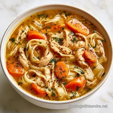 Creamy Crockpot Chicken Noodle Soup 6h Recipe Card