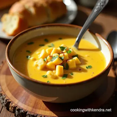 Creamy Corn Chowder Soup My Easy Comfort Food Recipe Recipe Card
