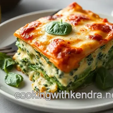 Creamy Spinach Lasagna Recipe: Easy Veggie Comfort! Recipe Card