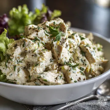 Chicken Salad Recipe: The Ultimate Creamy Lemon Tarragon Deli Style Recipe Card
