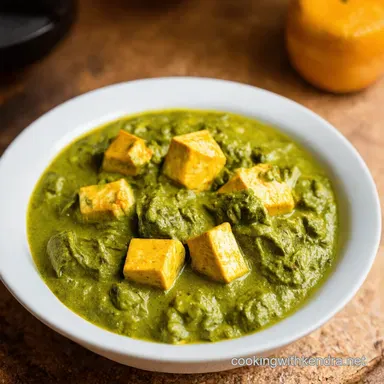 Creamy Saag paneer My GoTo Spinach Cheese Curry Recipe Card