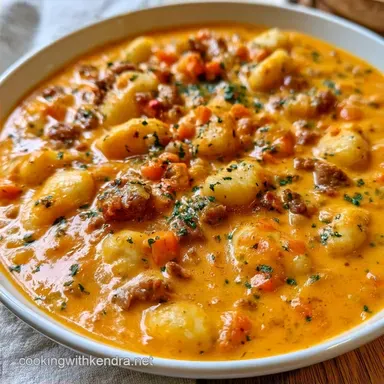 Creamy Sausage Gnocchi Soup One-Pot
