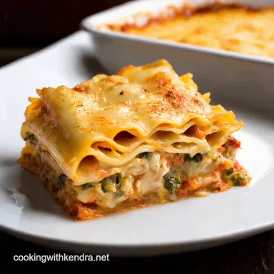 Creamy Seafood Lasagna Seafood Lasagna My Decadent Coastal Twist Recipe Card