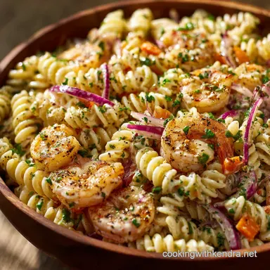 Creamy Shrimp Pasta Salad: The Ultimate Cold Easy Picnic Recipe Recipe Card