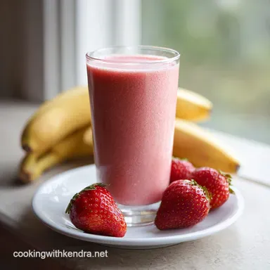 Strawberry Banana Smoothie: A Creamy Blend in 5 Minutes Recipe Card