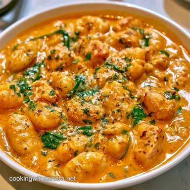 Creamy Tuscan Chicken Gnocchi Soup (35m) Recipe Card