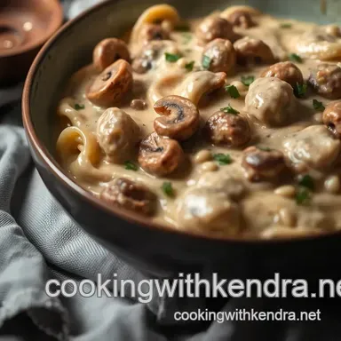 Cozy & Creamy Vegan Beef Stroganoff with Mushrooms – My Family Favorite Recipe Card