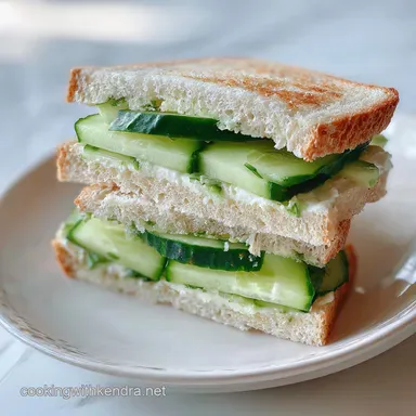 Tea Party Food Idea with Cucumber Sandwiches in 20 Minutes Recipe Card