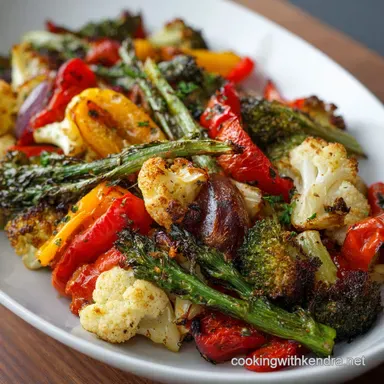 Roasted Vegetables Recipe Golden Crisp and Perfect Every Time Recipe Card
