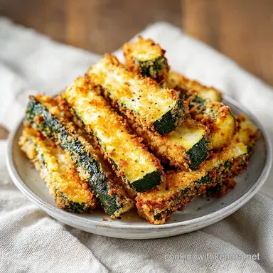 Air Fryer Zucchini Fries: Crispy Snack for 4 Servings