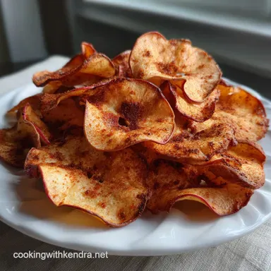 Crispy Cinnamon Apple Chips Healthy Low: Ultra Crunchy Snack Recipe Card