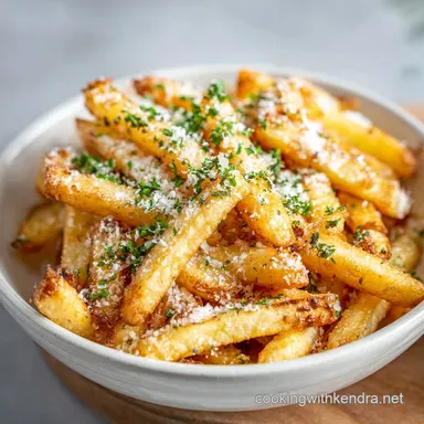 Garlic Parmesan Fries for 4 Servings