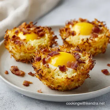 Crispy Hash Brown Egg Cups for Meal Prep Recipe Card