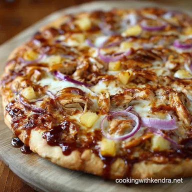 Hawaiian BBQ Chicken Pizza Get a Crisp Crust at Home Recipe Card