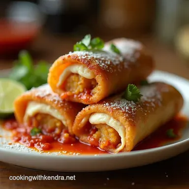 Ultimate Crispy or Baked Chicken Chimichangas Recipe Home Cook Favorite Recipe Card