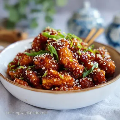 Sesame Chicken with Velvety Honey Glaze for 4 Servings