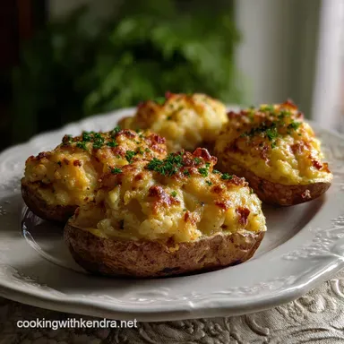 Twice Baked Potatoes: Ultra-Crispy Skins, Velvety Inside Recipe Card