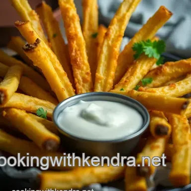 Crispy Yucca Fries with Zesty Lime Dipping Sauce: A Flavorful Twist Recipe Card