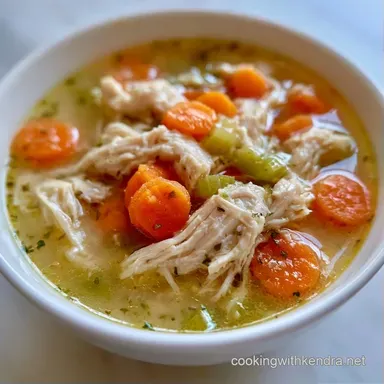 Crock Pot Creamy Chicken Soup for 8 Recipe Card