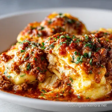 Foolproof Crock Pot Ravioli Lasagna Bake Cheesy Comfort Food Recipe Card