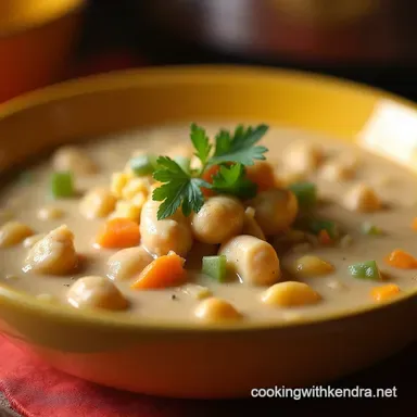 Easy Crock Pot White Chicken Chili Recipe Creamy Bright Recipe Card