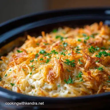 Cheesy Hashbrown Casserole Crockpot: Ultra-Creamy Easy Slow Cooker Recipe