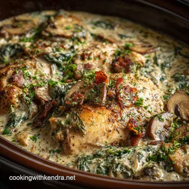 Crockpot Tuscan Chicken: The Ultimate Creamy Slow Cooker Recipe Recipe Card