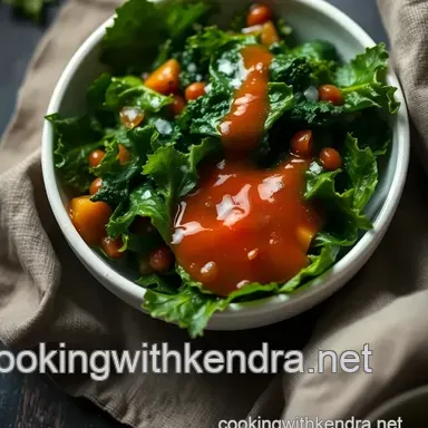 Crunchy Leafy Green Salad Chips with Juicy Drizzle: A Delicious Snack! Recipe Card