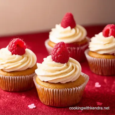 Cupids Kiss Valentine Cupcakes Raspberry White Chocolate Recipe Card