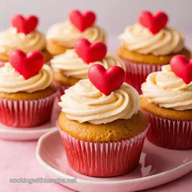 Cupids Kiss Easy Valentines Day Cupcakes Recipe Recipe Card