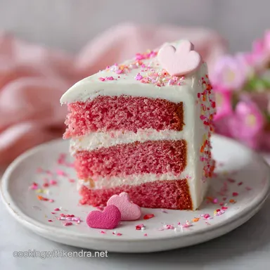Insanely Cute Galentines Party Cake Idea with Pink Frosting: Make-Ahead Recipe Card