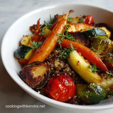 Daniel Fast Recipe with Roasted Vegetables and Quinoa: Wholesome & Flavorful Recipe Card