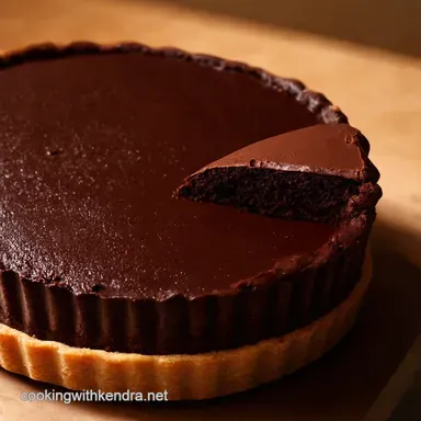 Death By Chocolate Tart Rich Easy Recipe Recipe Card