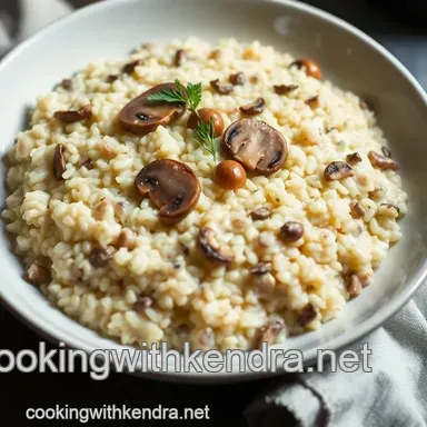 Decadent Creamy Mushroom Risotto with Arborio Rice: A Family Favourite Recipe Card