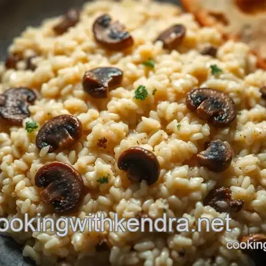 Decadent Creamy Mushroom Risotto with Arborio Rice: A Family Favourite
