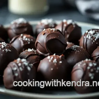 Decadent Dark Chocolate Truffles with Couverture Chocolate Recipe Card