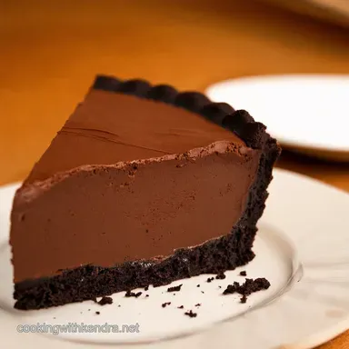 Chocolate Mousse Pie Decadent Double Chocolate Heaven Recipe Card