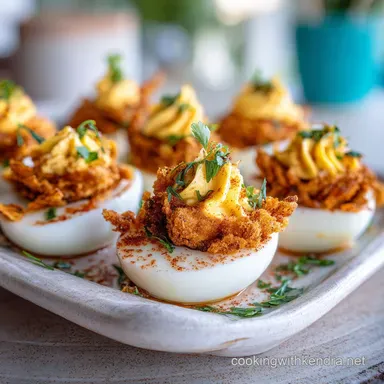 Deep Fried Deviled Eggs Crispy Baked in 30 Minutes Recipe Card