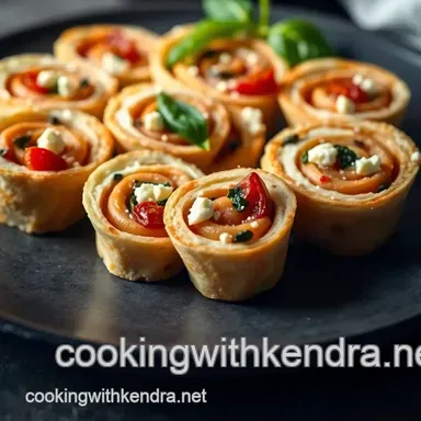 Easy & Delightful Pinwheel Appetizers: My Mediterranean Twist Recipe Card