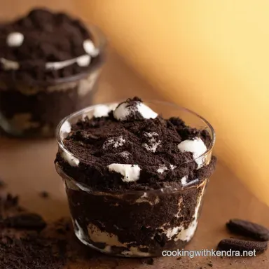Dig In Decadent Dirt Cups Recipe with Oreo Soil Recipe Card