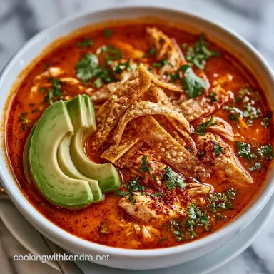 Dutch Oven Chicken Tortilla Soup One-Pot Recipe Card