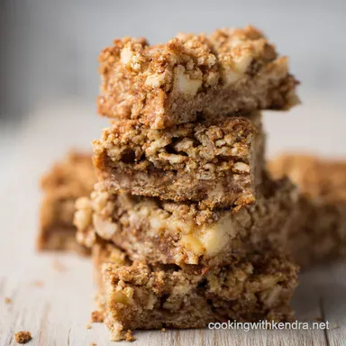 Apple Cinnamon Breakfast Bars Easy Healthy Delicious Recipe Card