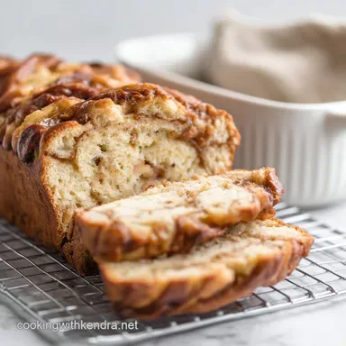 Apple Fritter Bread Recipe: Moist Cinnamon Swirl Loaf Recipe Card