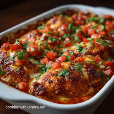 Chicken and Salsa Recipe: Easy 45-Minute Fiesta Chicken Bake Recipe Card