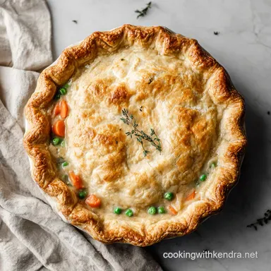 Chicken Pot Pie: Flaky Crust in 50 Min Recipe Card