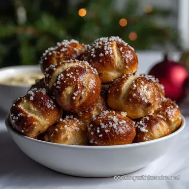 Easy Christmas Pretzel Treat with Chocolate and M Ms: Velvety Center Recipe Card