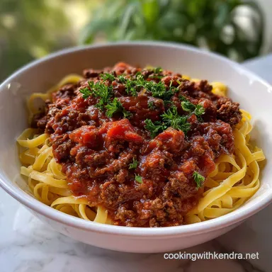Easy Crockpot Meat Sauce Slow Cooker Pasta Sauce G: Rich Flavor